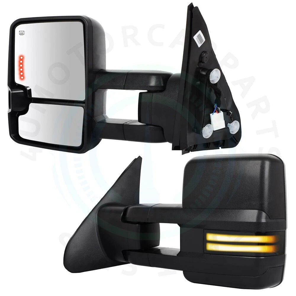 Smoked LED Tow Mirrors for Toyota Tundra (2007–2021)