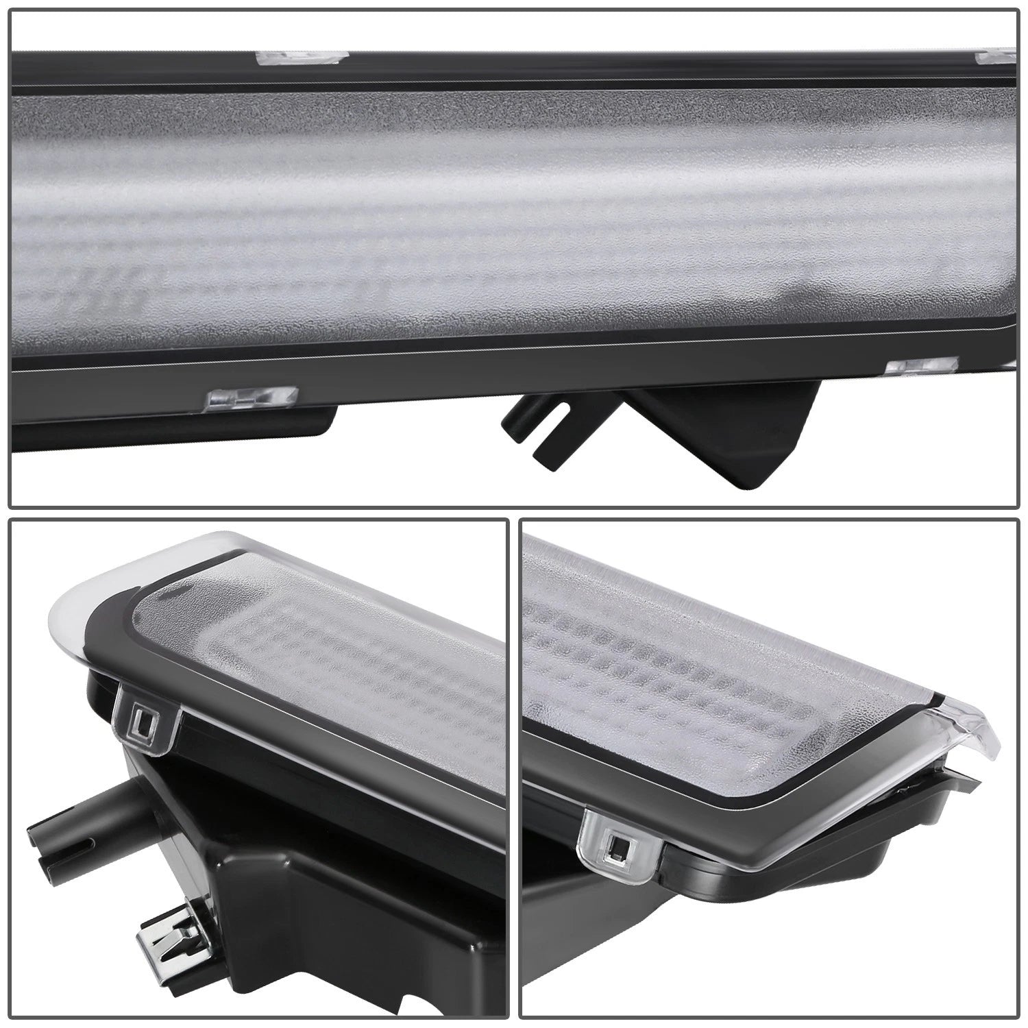 Chrome Amber Full LED Marker Turn Signal Bumper Lights for Kenworth T680 (2022–2026)