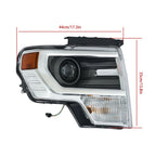HID Headlight for Ford F150 (2013–2014) Right Side Clear Lens