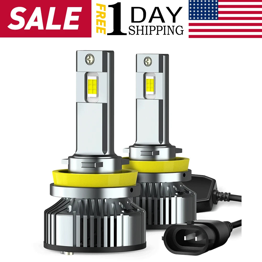 LED Headlight Kit for H11 H8 H9 (High Low Beam)