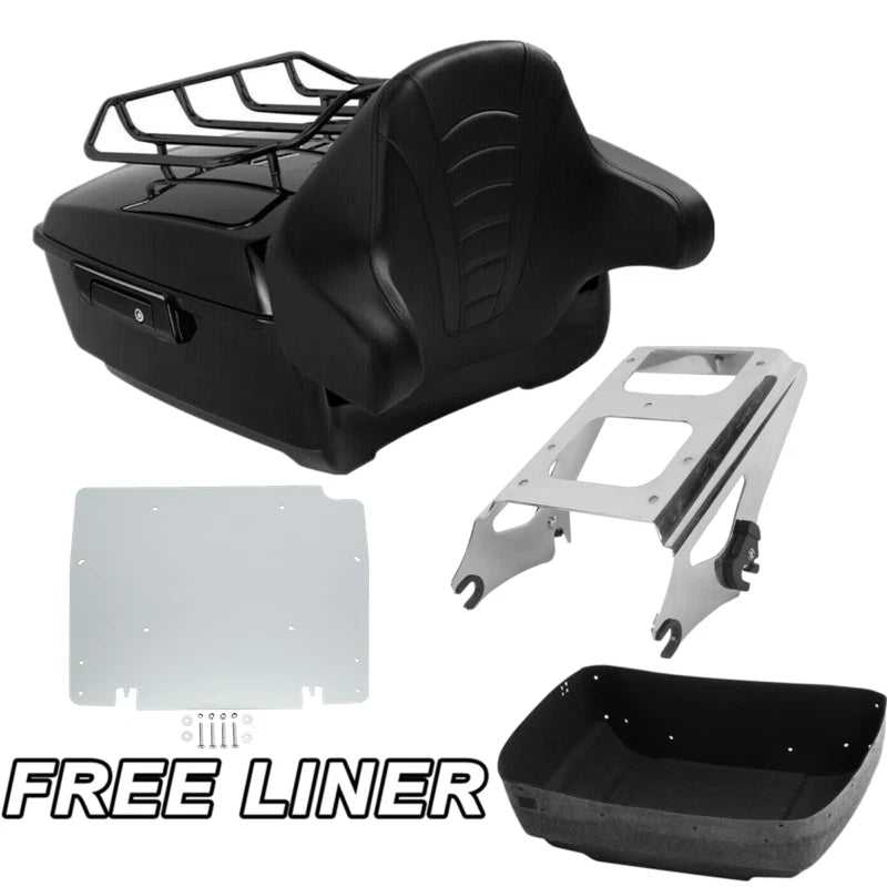 Trunk Pad Mount Base Plate for Harley Touring (2009–2013) Black