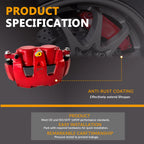 Pair Rear Red Calipers for Cadillac Escalade Chevrolet Silverado (2007-2020)