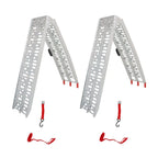 Set of 2 Folding Aluminum Loading Ramps for ATV UTV Truck Motorcycle