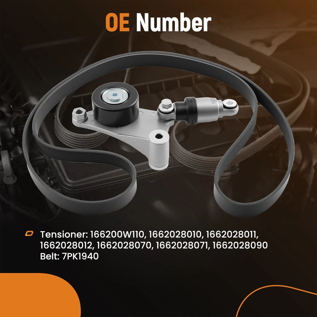 Belt Tensioner & Belt Kit for Toyota RAV4 2.4L (2004–2005) 1662028070