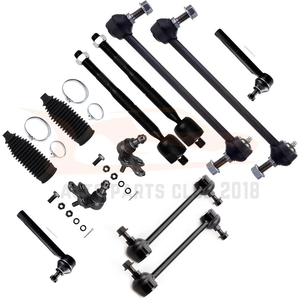 Set of 12 Lower Ball Joints & Tie Rod Ends for Toyota Highlander (2004–2007)