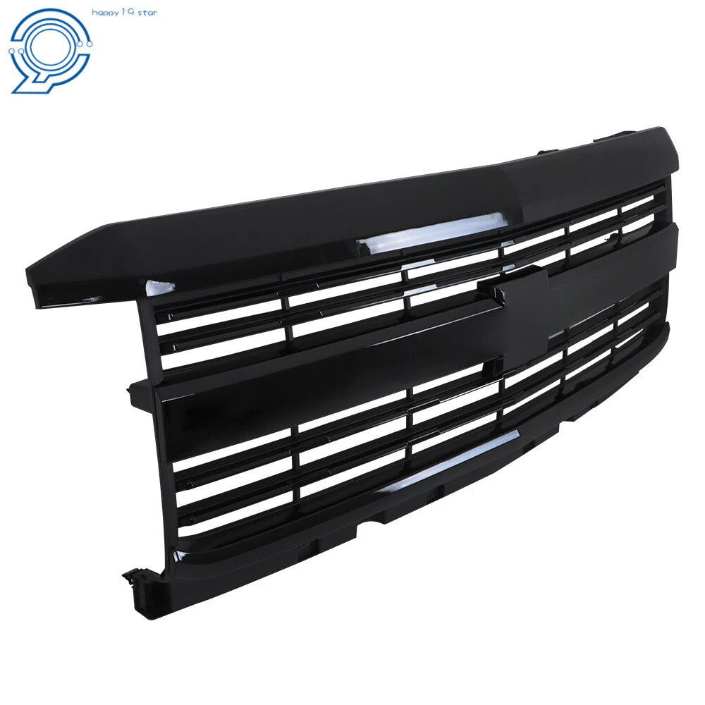 Factory Style Black Grille for Chevy Silverado 2500 HD 3500 HD (2015–2019)
