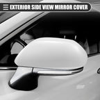 Left Side Mirror Cover Cap for Toyota Highlander (2009–2014) ABS White