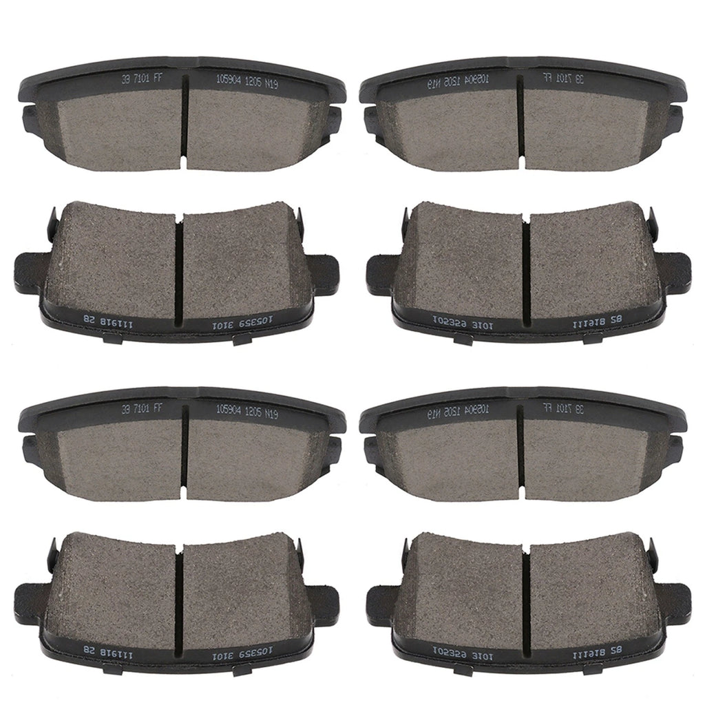 Set of 4 Ceramic Brake Pads for Buick Allure LaCrosse (2013–2015) & Chevrolet Malibu (2013–2015)