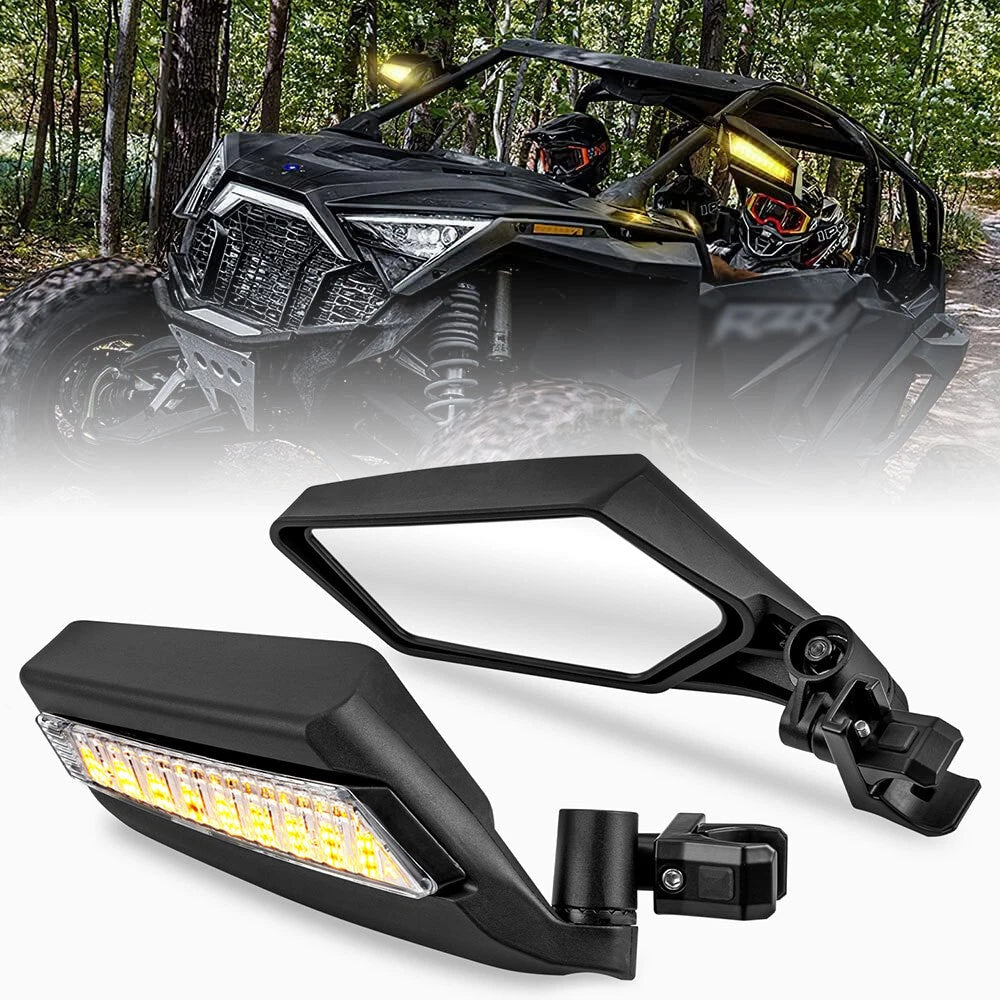 UTV Side Mirrors with LED Turn Signal for Can Am Maverick X3/X3 Max (2017–2023)