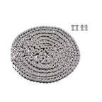 10ft Roller Chain Set with 2 Connectors for Go Karts