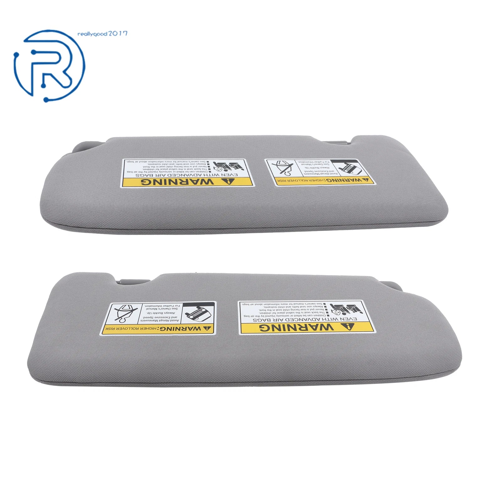 Set of 2 Sunvisors for Honda CR-V (2017–2022) with Lights and Mirror