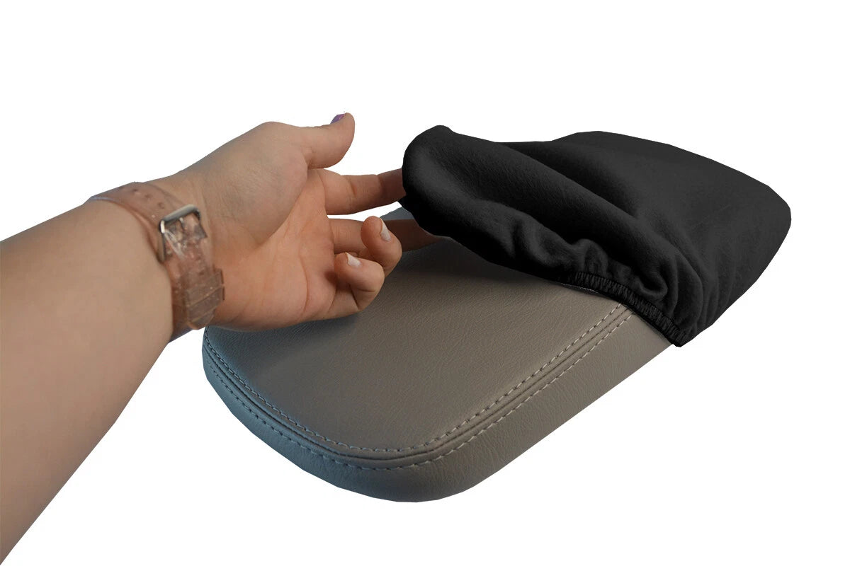 Fleece Console Lid Armrest Cover for Chrysler 200 (2011–2014) Black