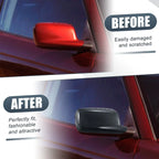 Rearview Mirror Cover Cap Black Carbon Fiber for BMW 3 Series 7 Series