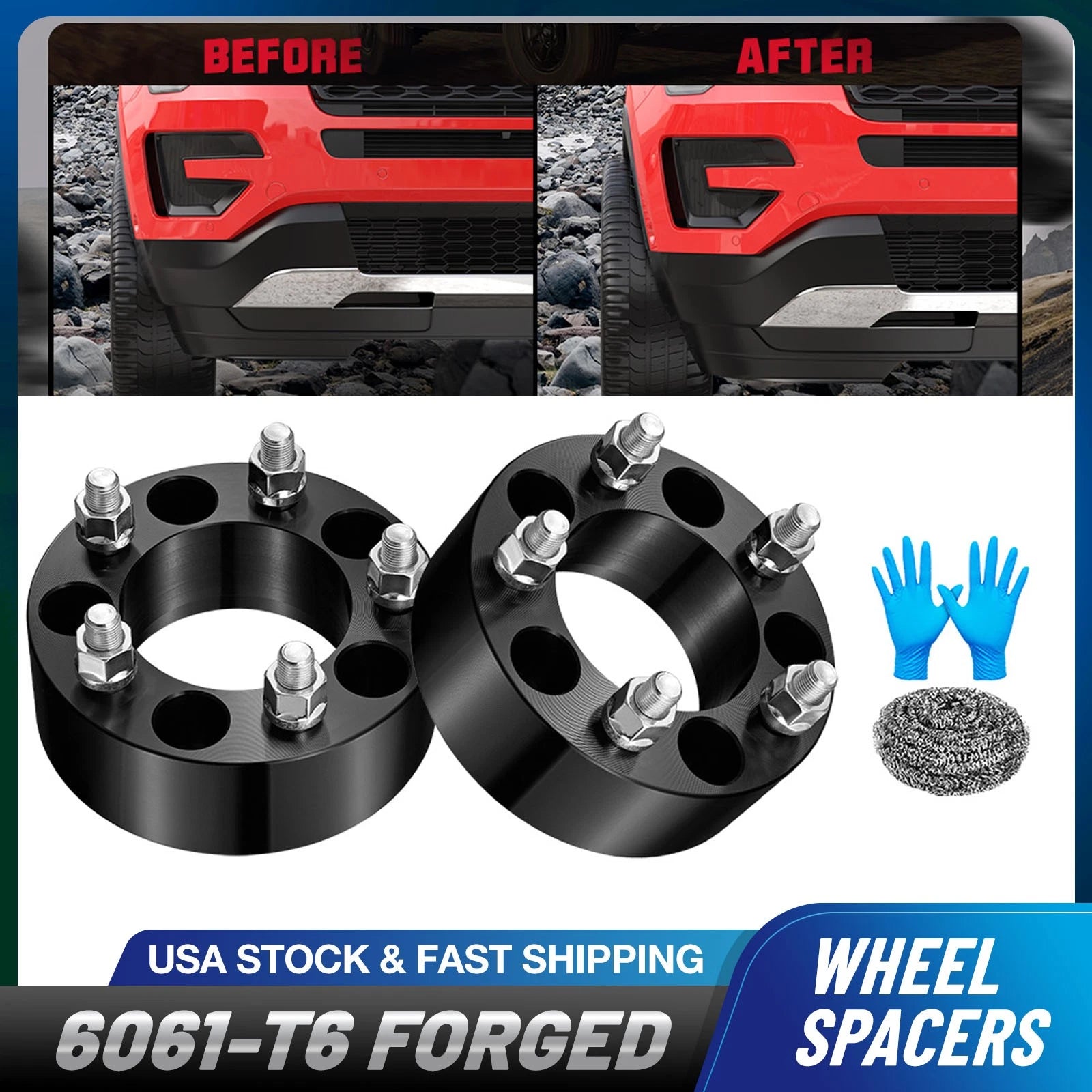2X 2" Wheel Spacers for Jeep Grand Cherokee (1993–1998)