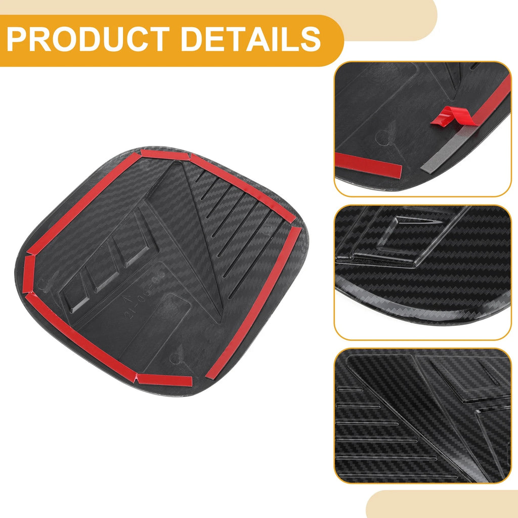 Fuel Tank Door Cap for Hyundai Tucson (2021–2025) Carbon Fiber Black