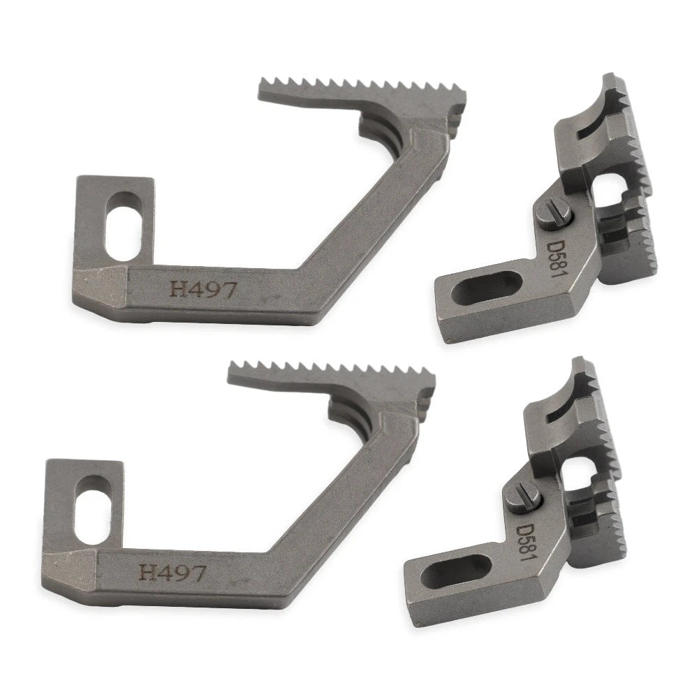 Set of 1 Feed Dog H497 D581 for SIRUBA 757-516M2 Overlock Sewing Machine