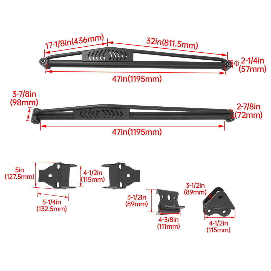 Traction Bar + Mounting Bracket Kit for Toyota Tacoma (2005–2024)