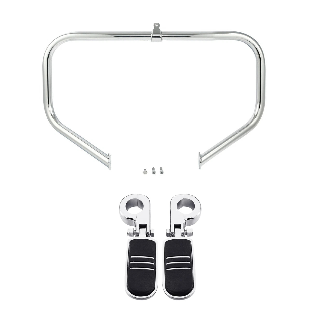 Chrome Highway Engine Crash Bar & Footpegs for Harley Touring Glide (2009–Present)