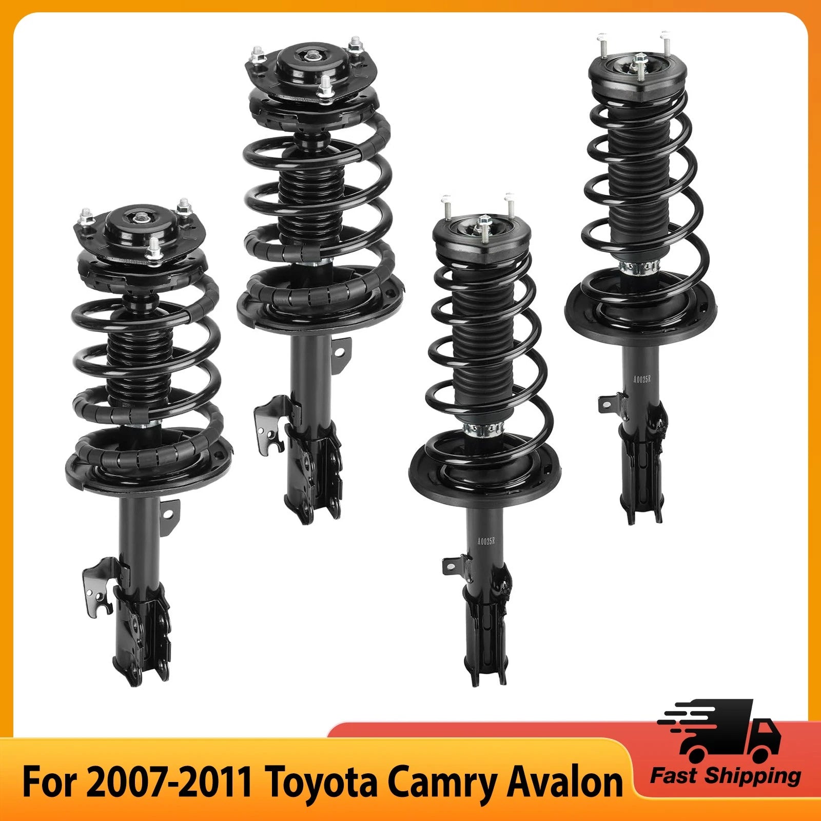 Front and Rear Strut w/Coil Spring Assembly for Lexus ES350 Toyota Avalon Camry (2013–2017)
