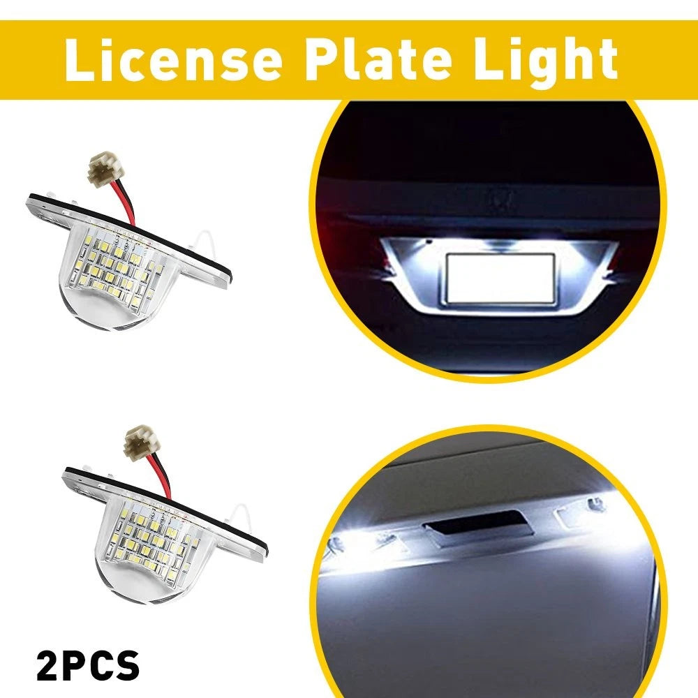 Set of 2 LED 18-SMD License Plate Light for Honda Civic/Fit/CR-V/Odyssey