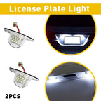 Set of 2 LED 18-SMD License Plate Light for Honda Civic/Fit/CR-V/Odyssey
