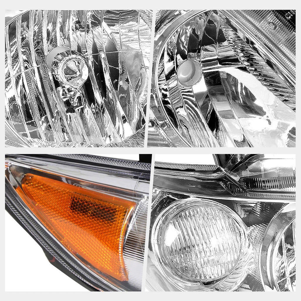 RH Passenger Side Headlight Lamp Chrome for Toyota Corolla (2009–2010)