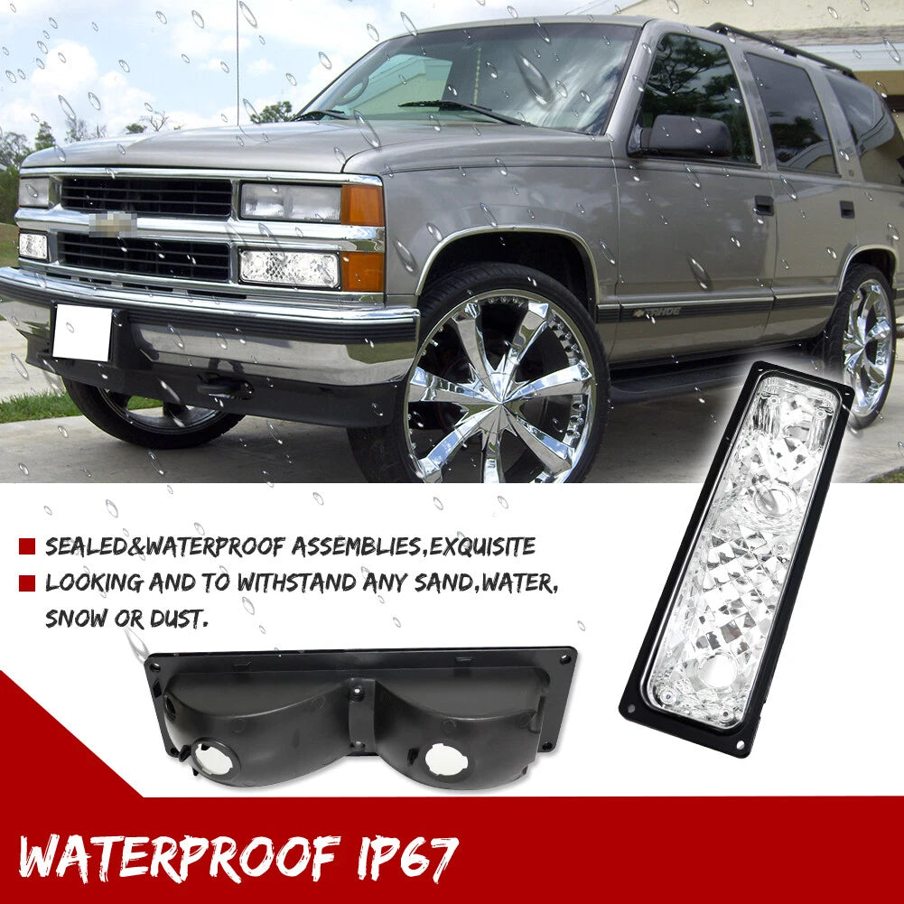 Set of 2 Front Bumper Signal Light Covers for GMC Suburban (1994–1999)
