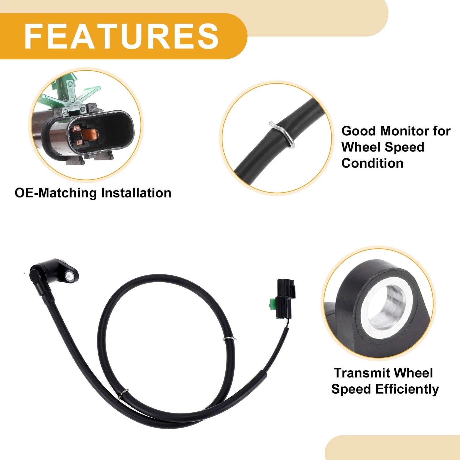 ABS Wheel Speed Sensor MR307051 for Mitsubishi Montero Sport (2001–2004)