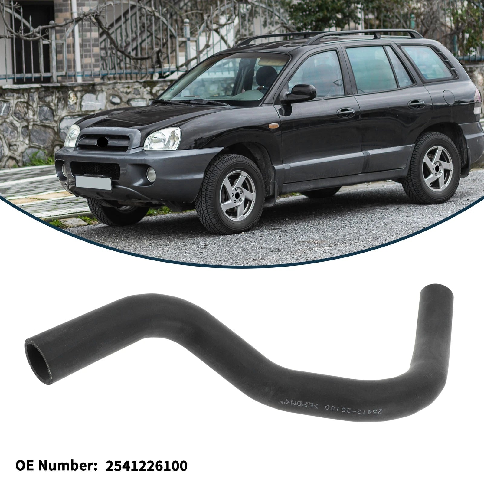 Radiator Hose No. 2541226100 for Hyundai Santa Fe (2001–2006)