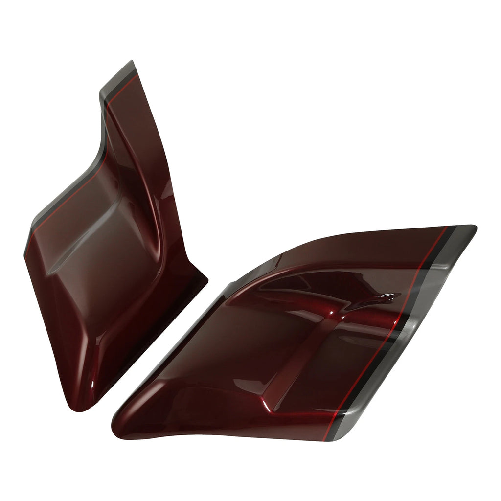 Stretched Side Cover for Harley Street Glide (2014–2023) Black Wineberry