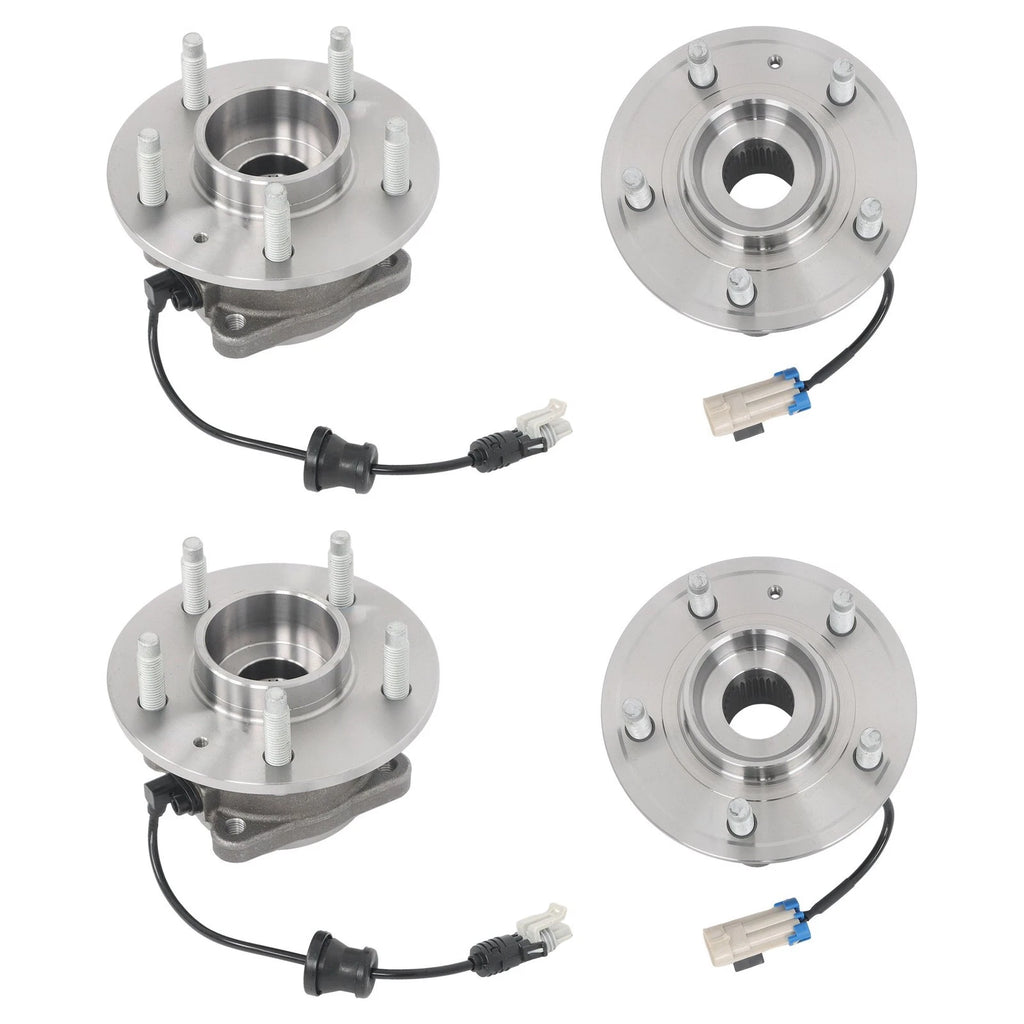 Set of 4 Wheel Bearing Hubs for Chevy Equinox Captiva Sport (2010–2017)