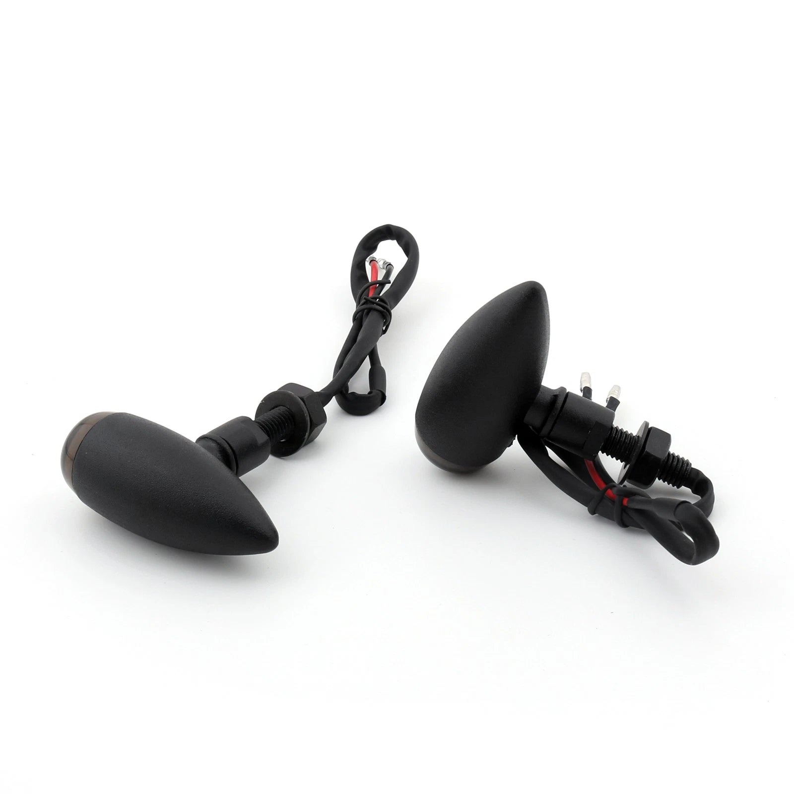 2X Black Bullet Turn Signal Light for Harley Softail Dyna Sportster V-Rod