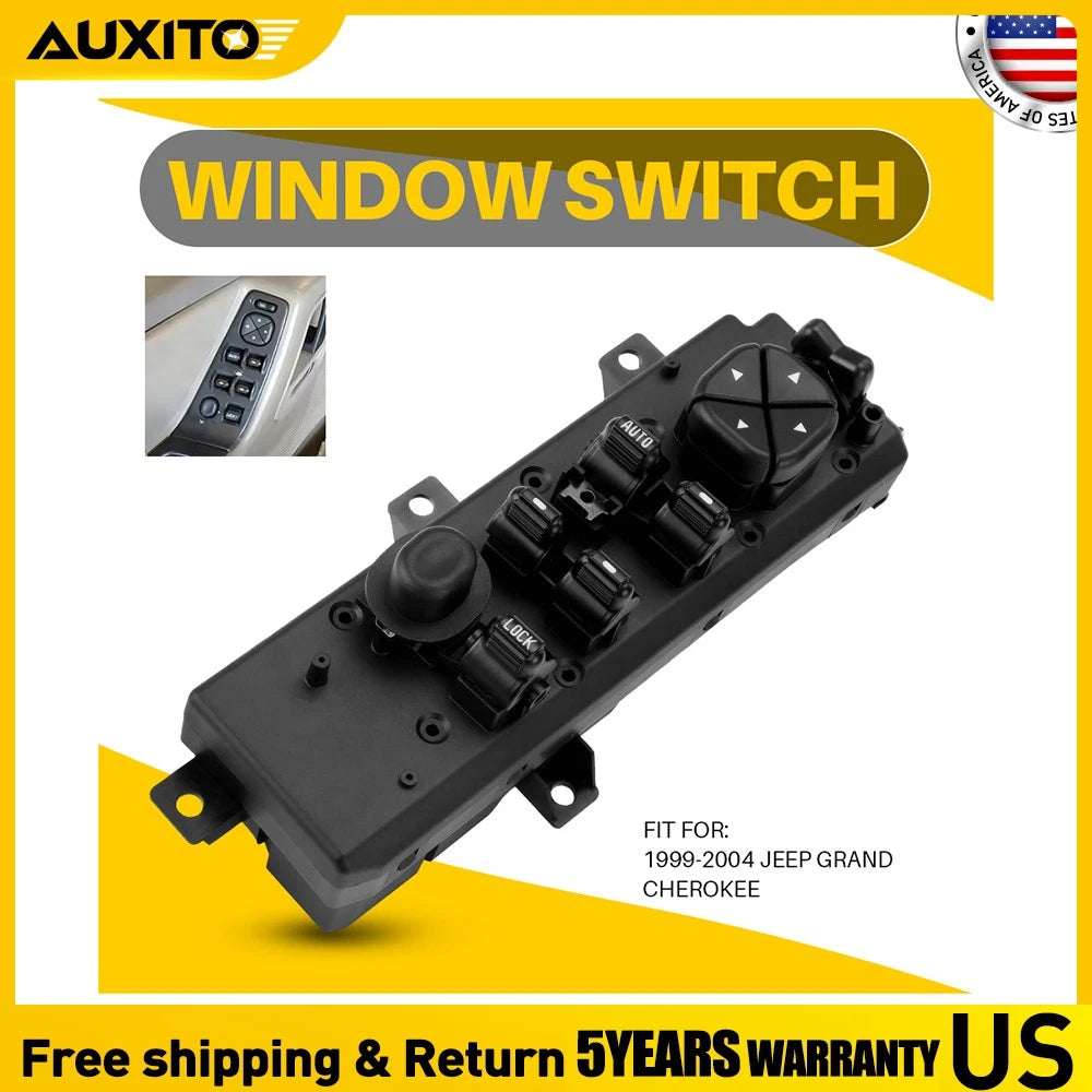 Master Power Window Control Switch for Jeep Grand Cherokee (1999–2004) 5HB61DX9AC
