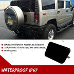 2X Smoked Lens Rear Bumper Reflectors for Hummer H2 (2005–2009)