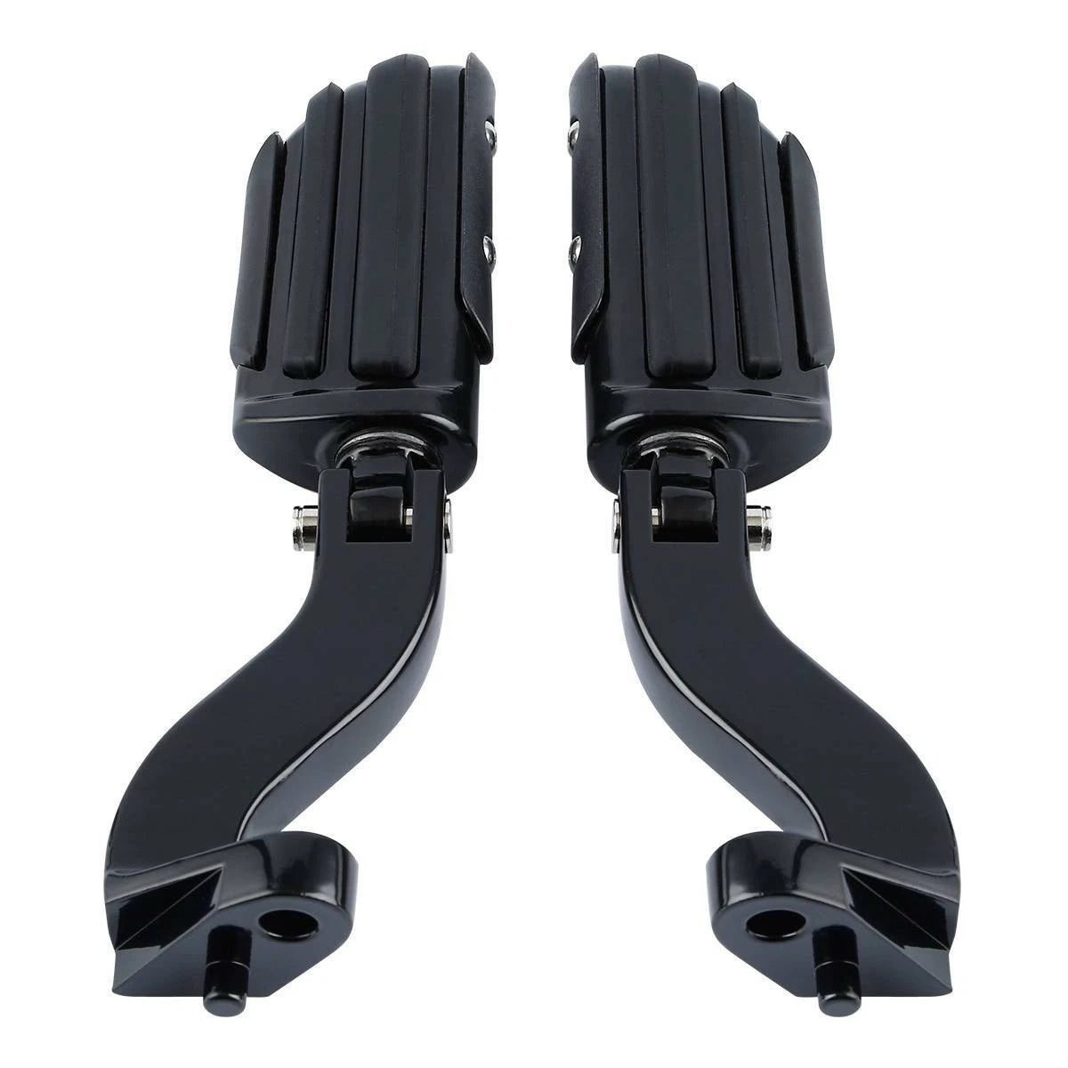 Black Rear Passenger Foot Pegs Mount for Harley Road Street Glide (1993–2020)