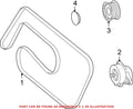 Serpentine Belt for Mercedes (0149977192)