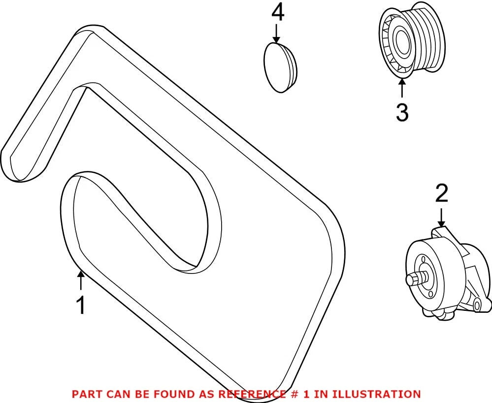 Serpentine Belt for Mercedes (0149977192)