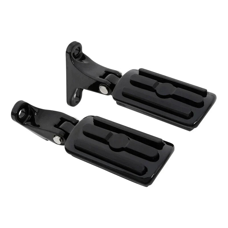 Black Rear Passenger Footpegs for Harley Street Glide (1993-2025)