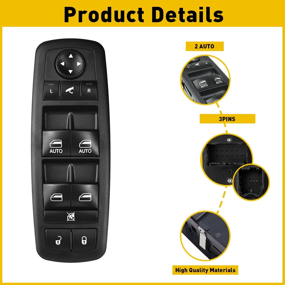 Power Window Switch for Chrysler Town & Country, Dodge Grand Caravan (2012–2016)