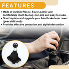 6 Speed Gear Shift Knob with Boot Dust Cover for Audi A3 (2010–2013)
