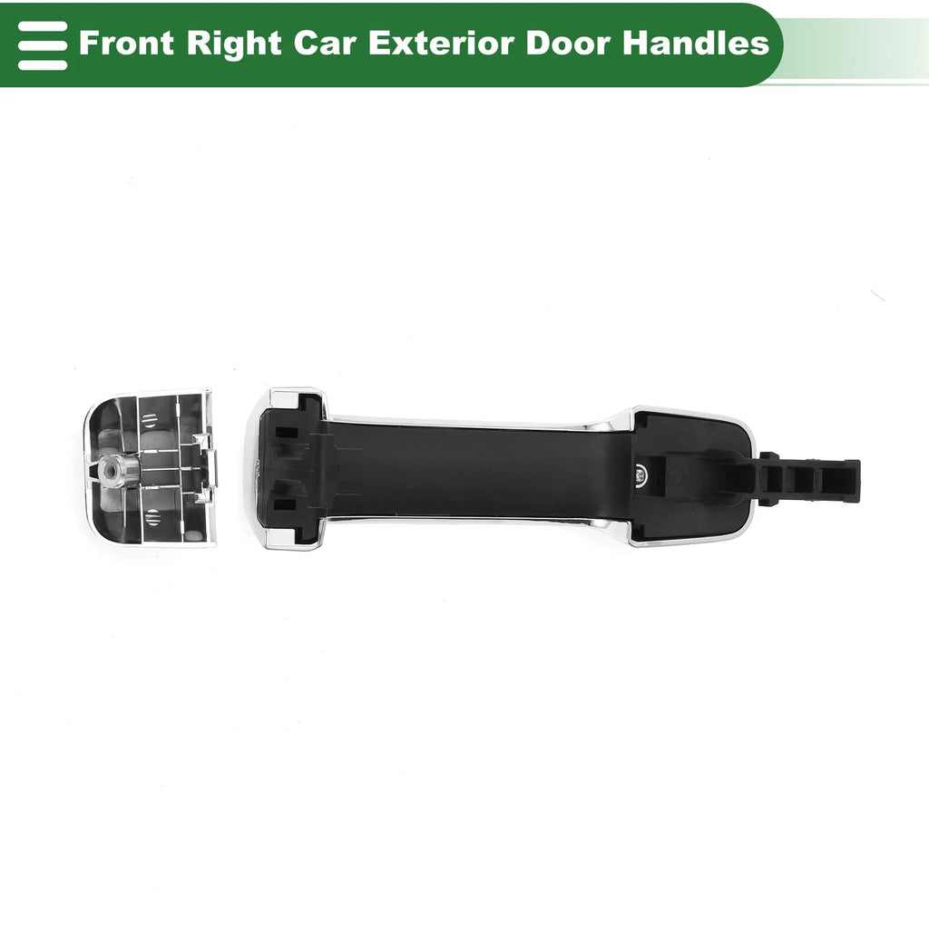 Front Right Door Handle No. 692100C020 for Toyota Tundra (2007–2021) Silver Tone