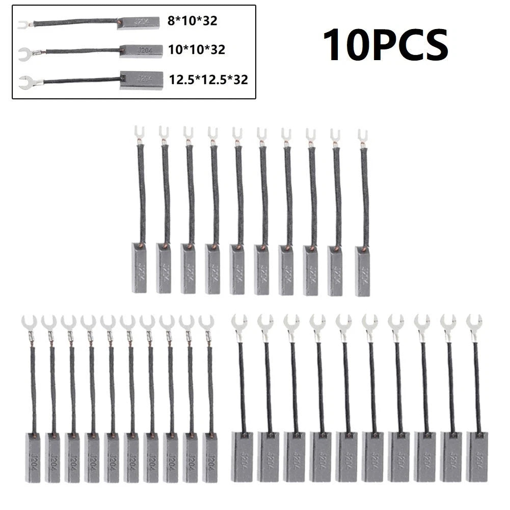 10Pcs Carbon Brush for J204 Diesel Generator (Electric Motor Alternator)