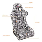 NRG FRP-302-WT-SAVAGE Racing Bucket Seat for Universal Fit
