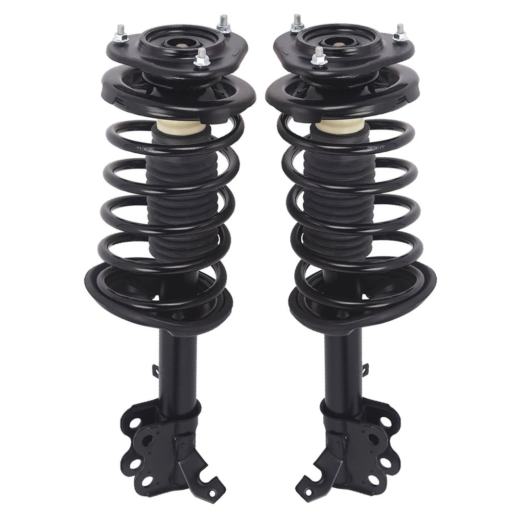 Pair Front Complete Shock Struts with Coil Springs for Toyota Corolla Prizm (1993–2002)