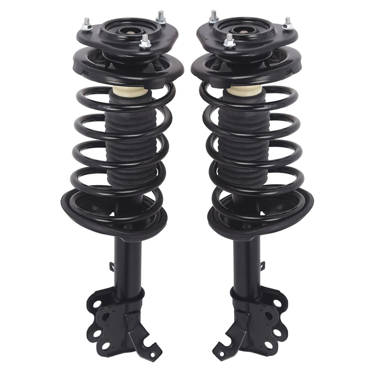 Pair Front Complete Shock Struts with Coil Springs for Toyota Corolla Prizm (1993–2002)