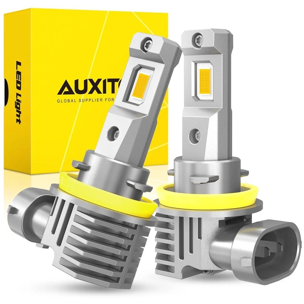 2X H11 H8 H9 LED Light Bulbs Kit for CSP (3000K Yellow)