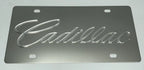 Cadillac License Plate Emblem 3D Chrome Script Metal for Cadillac (2008–2020)