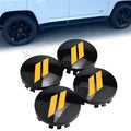 4 PCS 63mm 2.5" Yellow Wheel Center Cap Covers for Dodge (2010–2024)
