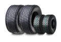 Set of 4 Turf Tires for Lawn Mower Tractor (13X5-6 & 23X8.5-12) 4 Ply