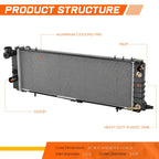 Aluminum Core Cooling Radiator for Jeep Cherokee 4.0L (1991–2001) DPI-2340